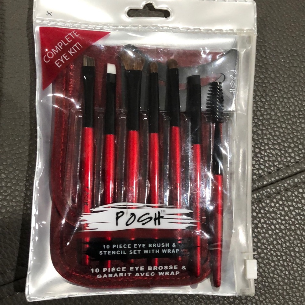 Posh 10 pc eye brush set